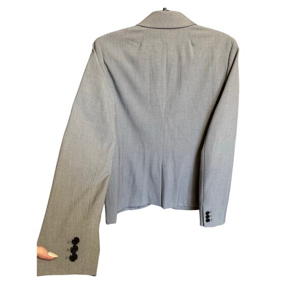 J. Crew Women's Double Button Blazer Classic Style Heathered Gray Size 10 - Picture 6 of 12